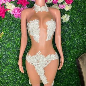 white birthday/ special occasion/party dress